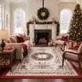 thumbnail image 6 of KUETH 2'x10' Christmas Washable Runner Rug, Non-Slip Rugs for Long Hallway, Corridor, Kitchen and Entryway, Beige, 6 of 8