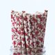 thumbnail image 1 of 25/50/100 Uds pajitas de papel románticas biodegradables Vintage Retro Floral pajitas de papel para beber decoración de Navidad eventos de boda, 1 of 4