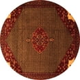 thumbnail image 1 of Ahgly Company Indoor Round Persian Orange Traditional Area Rugs, 5' Round, 1 of 1