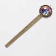 thumbnail image 2 of Rainbow Unicorns Book Accessories: Lace Bookmark in Antique Bronze - a Gift for Book Lovers, 2 of 5
