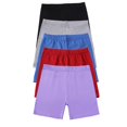 thumbnail image 2 of XXWXYD 5-Packs Girls Athletic Running Shorts Kids Summer Comfy Elastic Waist Yoga Tights 5-14 Years Lightweight Quick Dry Gym Active Play, 2 of 6