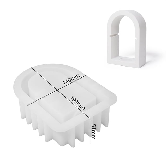 Cuadrado HexáGono Vela Quemador de Incienso Molde de Silicona DIY Yeso Verter Aromaterapia Almacenamiento Molde, B