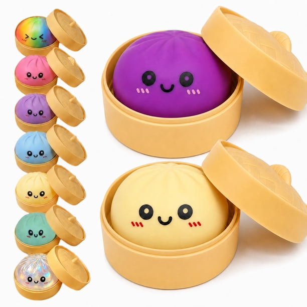 Set de 2 juguetes squishy de dumpling Stantam para aliviar el estrés