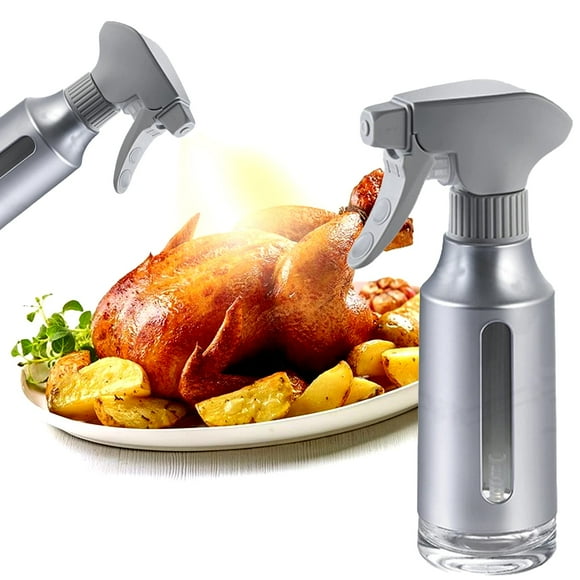 Pulverizador de aceite Micyples para cocinar, 180 ml, plástico ABS, color gris