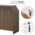 thumbnail image 7 of Gelloan 54.3" Wooden Fluted Long Console Table Entryway Table, Sofa Table for Entryway, Living Room, Couch, Hallway, or Office,Brown, 7 of 7
