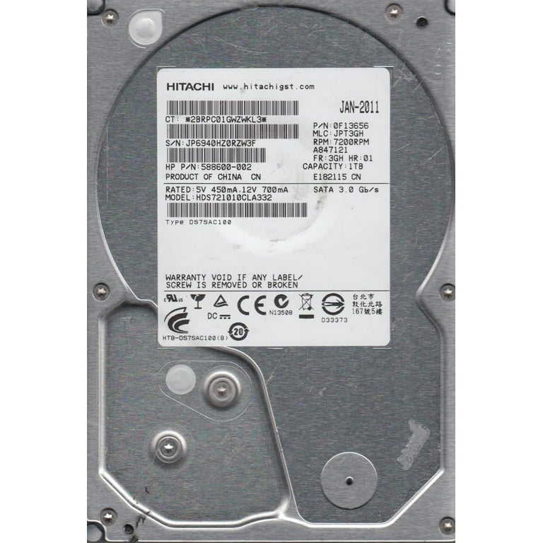 Disque Dur Interne Hitachi HDS721010CLA332 1To - 3.5" - SATA - PCB 0F10383