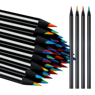 HB 5PCS Starry Sky Rainbow Sketch Pencil With Eraser Drawing