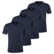 thumbnail image 1 of s.Oliver Camiseta para hombre, pack de 4 - Básica, cuello redondo, algodón, lisa Azul oscuro XL (X-Large), 1 of 5