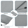 thumbnail image 4 of Unique Bargains Waterproof Zipper File Bags, A6 Document Holders for Office, Gray 3 Pack, 4 of 6