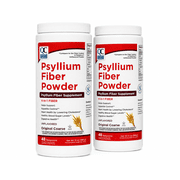 Quality Choice Original Psyllium Husk Fiber Supplement Powder, 13 Oz 2 Pack