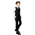 thumbnail image 2 of Toddler Boys Dress Suit Formal 4PCS Wedding Ring Bearer Outfit Kids Suit Set Black 12 Years, 2 of 5