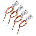 thumbnail image 5 of Neyseki 4 Sets PreWired Round LEDs Waterproof Metal 2Color Indicator Common Cathod 12mm 1224V(Red and Yellow ), 5 of 8