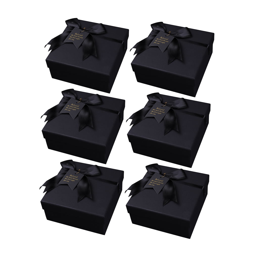 6 Pcs Luxury Bowknot Gift Box Creative Bowknot Wrapping Gift Box