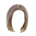 thumbnail image 3 of Xihbxyly Peluca Rizada Natural, Cabello Sintético Corto con Degradado Dorado, Suave y Elegante, Fibra Resistente Al Calor, Tamaño Ajustable, Uso Diario, Ideal para Fiestas, Fácil de Peinar., 3 of 6