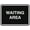 Black, variant on Signs ByLITA Classic Framed Waiting Area Sign | Durable Material | Office Sign (Red) - Small