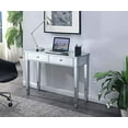 thumbnail image 3 of Convenience Concepts Gold Coast Mirrored Desk, Silver / Silver Faux Croc / Mirror, 3 of 5