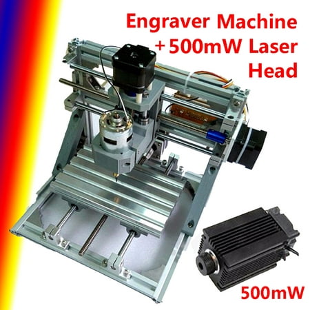 12V 3 Axis CNC Router Machine & 500mW Laser Engraving PCB Milling Wood