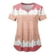 thumbnail image 1 of Puntoco, blusas con cuello en V y manga corta a la moda para mujer, blusa de bolsillo con estampado de uniforme de trabajo, tops Puntoco Puntoco-1972, 1 of 4