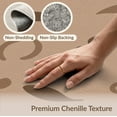 thumbnail image 6 of ODIKA 3'x5' Tan Brown Abstract Geometric Scattered Washable Accent Rug Modern Circle Oval Shape Artistic Pattern for Bedside, Nursery Room, Pet Friendly & Non-Shedding, 6 of 7