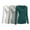 3Pk - White, Hgray, Green Teal, variant on Emmalise Women's Junior and Plus Size Basic Scoop Neck Tshirt Long Sleeve Tee, 1xl, 3Pk Black, Green Teal, White