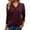 Red, variant on EDFBUYKRS Long Sleeve Shirts for Women Tunic Tops Thumb Hole Oversized Tshirts Fall Outfits S