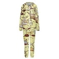 thumbnail image 4 of Pompompurin Unisex Onesie Pajamas Zipper Jumpsuit Hooded One Piece Sleepwear for Family Mens Womens, 4 of 8
