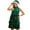 C-Dark Green25, variant on DHFJKG Christmas Dresses For Women Bowknot Appliques Sleeveless Crew High Neck Tiered Mini Dress With Hat 2PCS Santa Party Wear Holiday Outfit