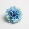 thumbnail image 3 of 20 cabezas de rosas artificiales de seda, rosas de tela, cabezas de flores decorativas azul, 3 of 9