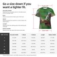 thumbnail image 4 of Bixox Men's Australian White Tree Frog Sitting on Branch Printed Short Sleeve Skinny Athletic T-Shirt, 4 of 6