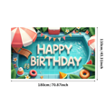 thumbnail image 3 of Vibrant Design Happy Birthday Swimming Pool Summer Theme Float Decoration Party Banner for Pool Party Beach Celebration Outdoor Event, 3 of 8