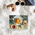 thumbnail image 7 of WOBOGO Acrylic Serving Trays 15.7x11.8 Inch Spill Proof Clear Decorative Organizer with Handle A Sea Full Of Golden Stars, 7 of 7