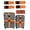 Orange, variant on 8 Pack Luggage Set, 4 Pack Straps and 4 Pack ID Tags, Adjustable Heavy-Duty 79" Secure Travel Suitcase Belts