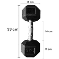 thumbnail image 3 of Infinité Mancuerna Hexagonal de 9 kg IF-LEHK9, 3 of 6