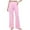 Pink, variant on Women's Comfy Stretch Drawstring Wide Leg Lounge Casual Pants Pajamas Bottoms Dance with 2 Pockets