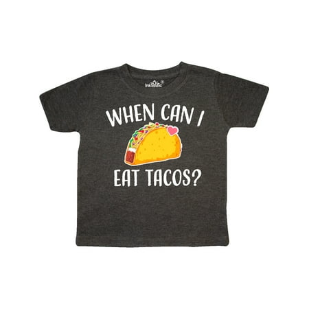 

Inktastic When Can I Eat Tacos Baby Gift Toddler Boy or Toddler Girl T-Shirt