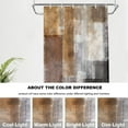 thumbnail image 6 of Umber Abstract Brush Painting Decor Shower Curtain,Green Modern Bathroom Decor Polyester Fiber Plastic Rings Quick-Drying Waterproof for Bathtubs/Bathroom, 72x36 inches, 6 of 6