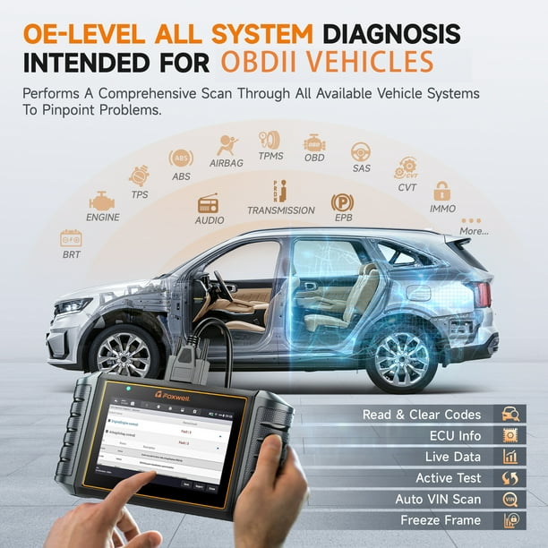 FOXWELL NT-710 OBD2 Scanner Automotive Diagnostic Tool Full System