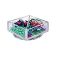 thumbnail image 3 of 6" Square Tray Four Compartment Revolving Desk Organizer, 2-Pack, 3 of 3