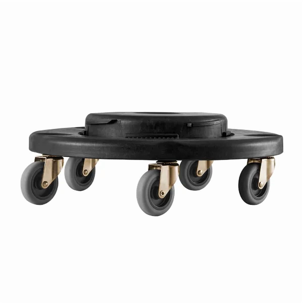 Trash Can Dolly, 500lbs Heavy Duty - Fits 20-55 Gallon Round Bins, Swivel Casters, Twist Lock