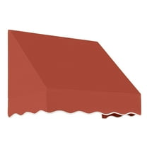 Awntech 4.38 Ft San Francisco Closed-Sided Fixed Awning Canopy (52.5in x 31in x 24in), Terracotta