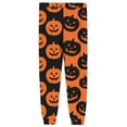 thumbnail image 5 of Domuza Halloween Pajama Pants Men Casual Stretch Waist Drawstring Jogger Pjs Trousers Spooky Novelty Graphics Lightweight Comfy Home Trousers Earthy Yellow XL, 5 of 6