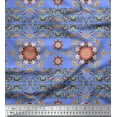 thumbnail image 1 of Soimoi Polyester Crepe Fabric Floral Mandala Decor Fabric Printed Yard 42 Inch Wide, 1 of 3