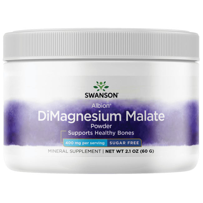 Swanson Albion Dimagnesium Malate 400 mg 2.1 oz Powder
