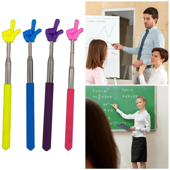 Hariumiu Retractable Whiteboard Pointer Finger Pointer Stick Telescopic Teachers Pointer Handheld Stick for Classroom Teacher Pointer for Classroom