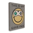 thumbnail image 3 of Stupell Industries My Game Face Phrase Yellow Smiley Retro Controller, 16 x 20, Design by Daphne Polselli, 3 of 7