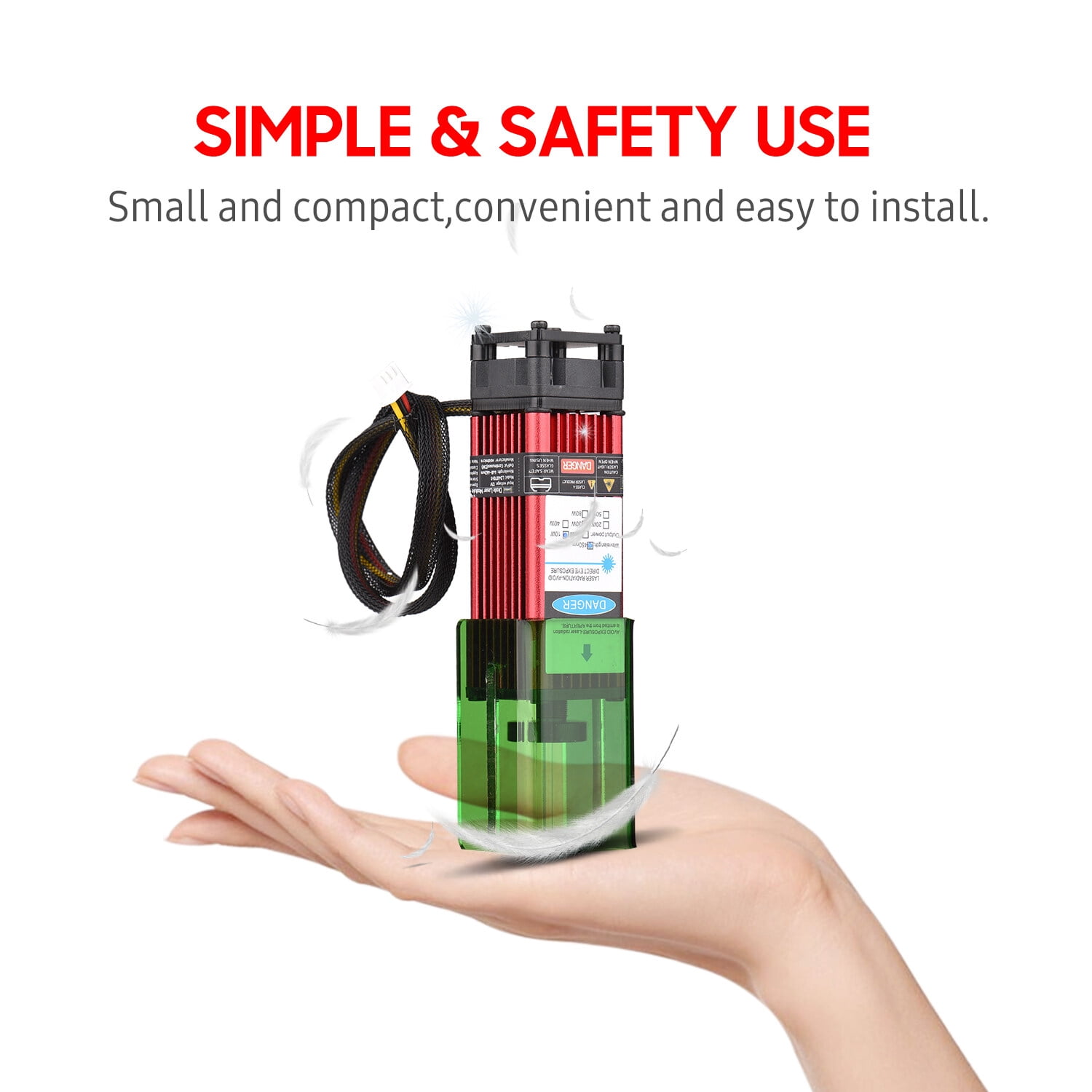 Engraving Module,Wood Leather With Cover Leather Fabric Adjustable Head 10w With Cover Adjustable With Adjustable Craft Wood Cutter 3d Craft 10w Speed 10w Leather 6588 Kibatt2256 450nm 10w