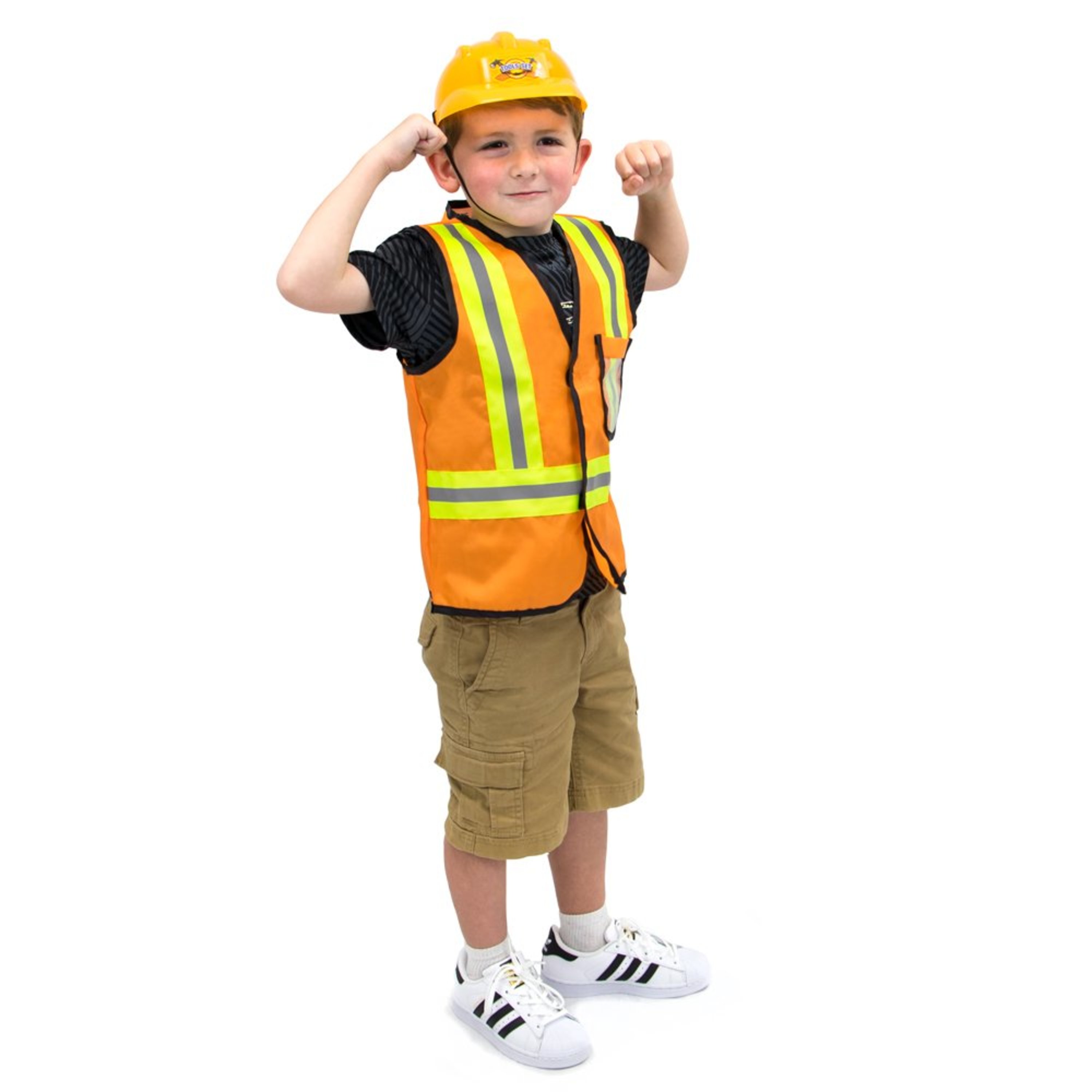 Construction Worker Children's Halloween Dress Up Roleplay Costume YS 3-4 - image 3 of 7