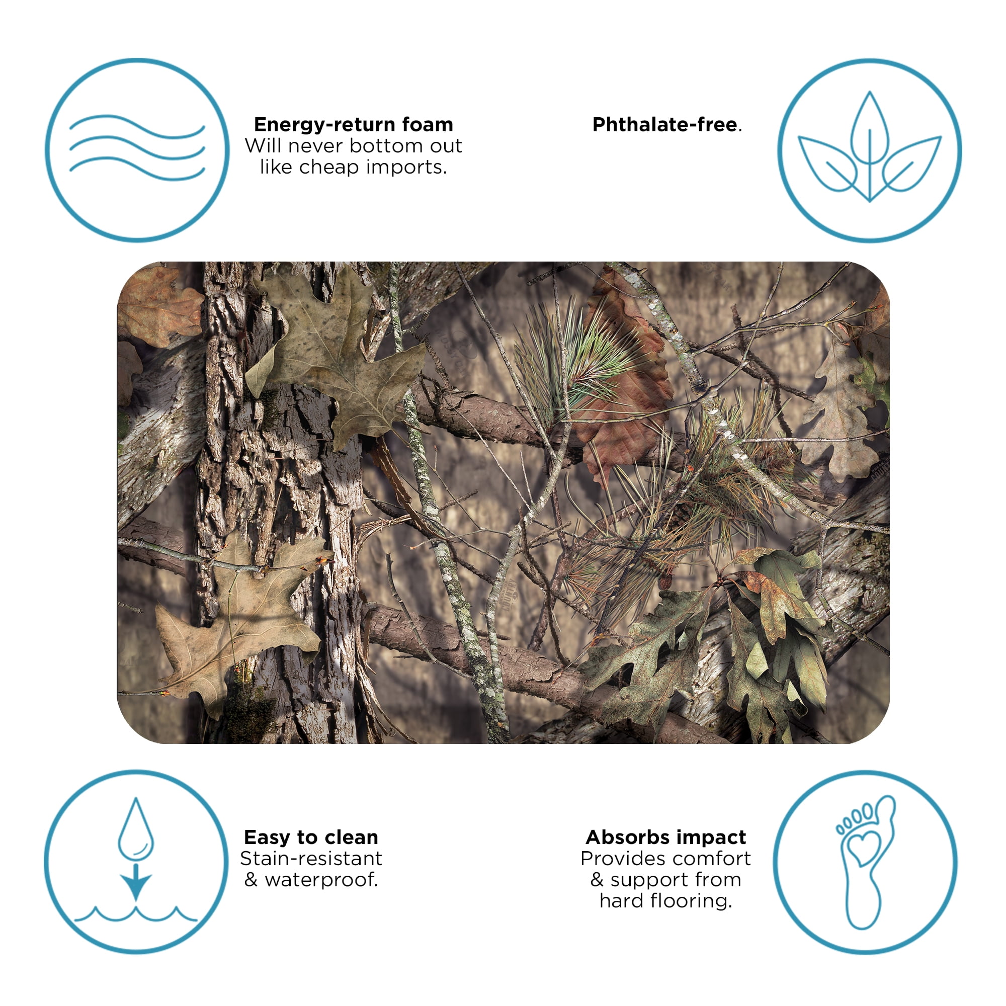 Newlife By Gelpro Camo Anti Fatigue Comfort Utility Floor Mat x32 Mossy Oak Break Up Country Walmart Com Walmart Com