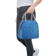 thumbnail image 7 of Insulated Lunch Tote Bag Denim Blue Lunch Bag for Women Men Light Grey, 7 of 7