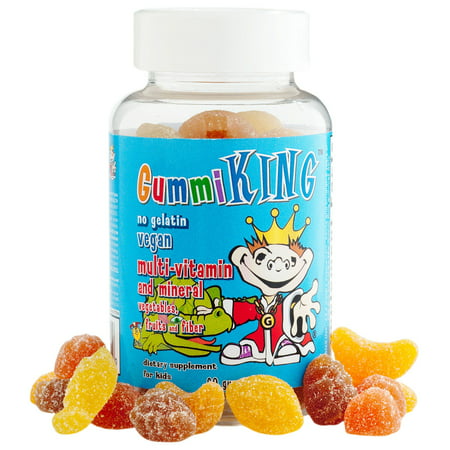 UPC 835776000509 product image for Gummi King, Multi-Vitamin and Mineral, Vegetables, Fruits and Fiber, For Kids, 6 | upcitemdb.com